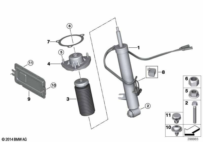 Амортизационная стойка Зд/VDC/ЭБУ