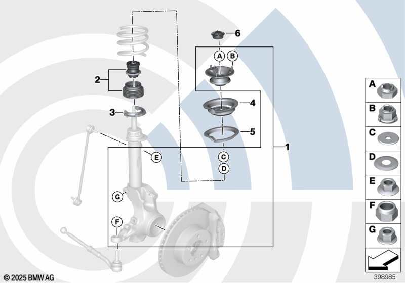 Ремкомплект опорного подшипника