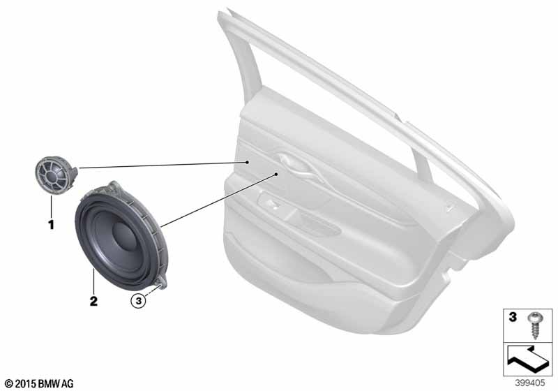 Детали системы HiFi на Зд двери