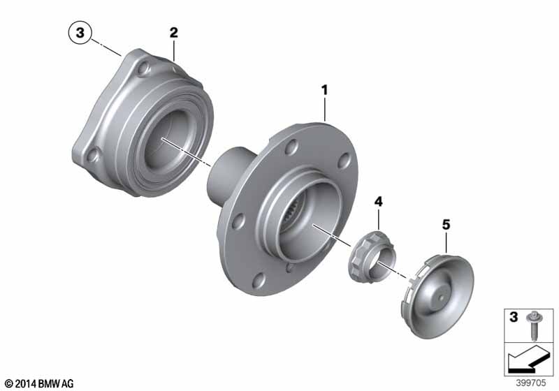 Полуось задн.моста/подшипн.ступ.колеса