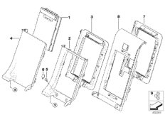Заднее сиденье, чехол для перевозки лыж