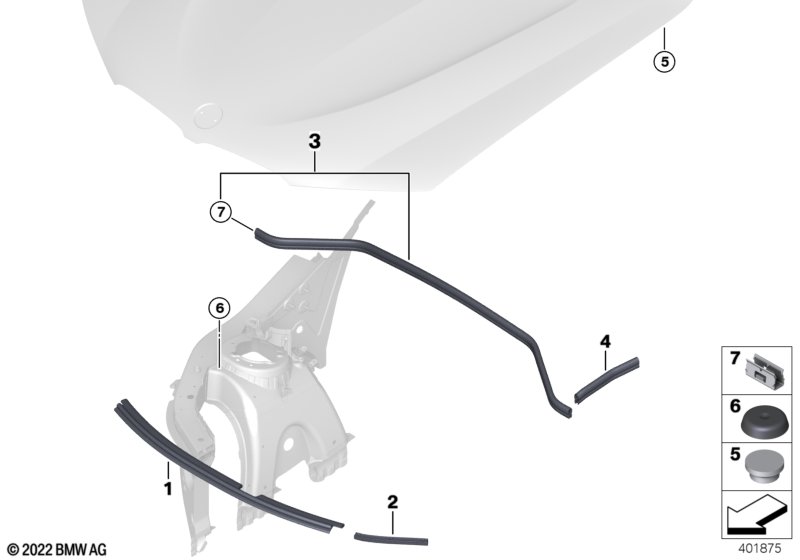 Уплотнители капота