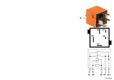 Реле со сдв.зам.контактом pastellorange