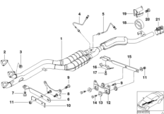 Катализатор/передний доп.глушитель