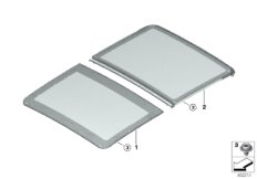 Стеклянная крышка панорамной крыши