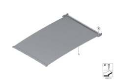 Шторка панорамной стеклянной крыши