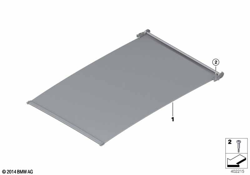 Шторка панорамной стеклянной крыши