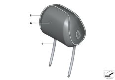 Инд.подголовник спортивного сиденья Пд