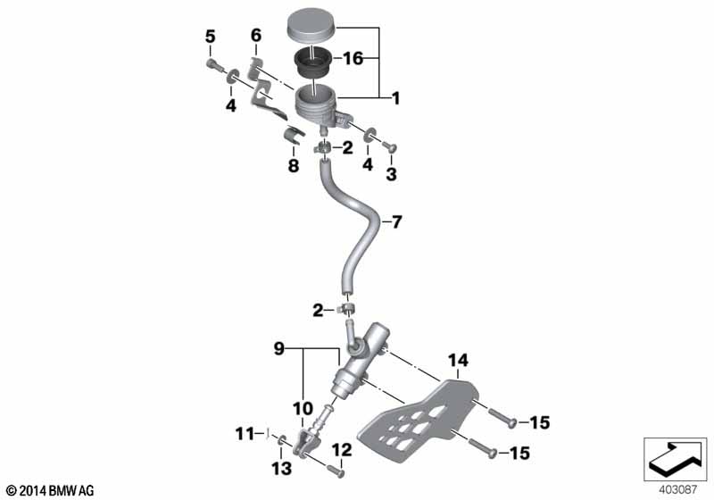 Главный тормозной цилиндр Зд с бачком