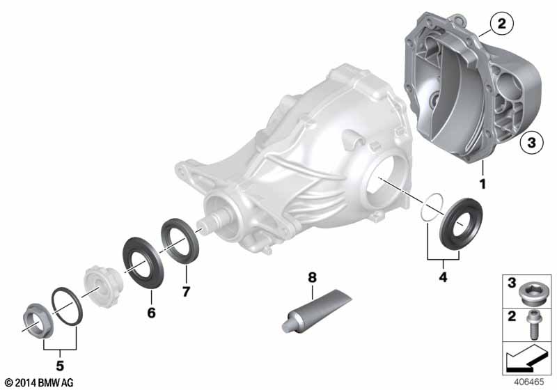 Комплект уплотнителей редукт.задн.моста