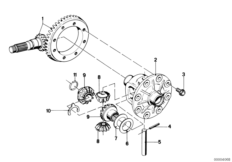 Блок ведом.шестерен/корпус дифференциала