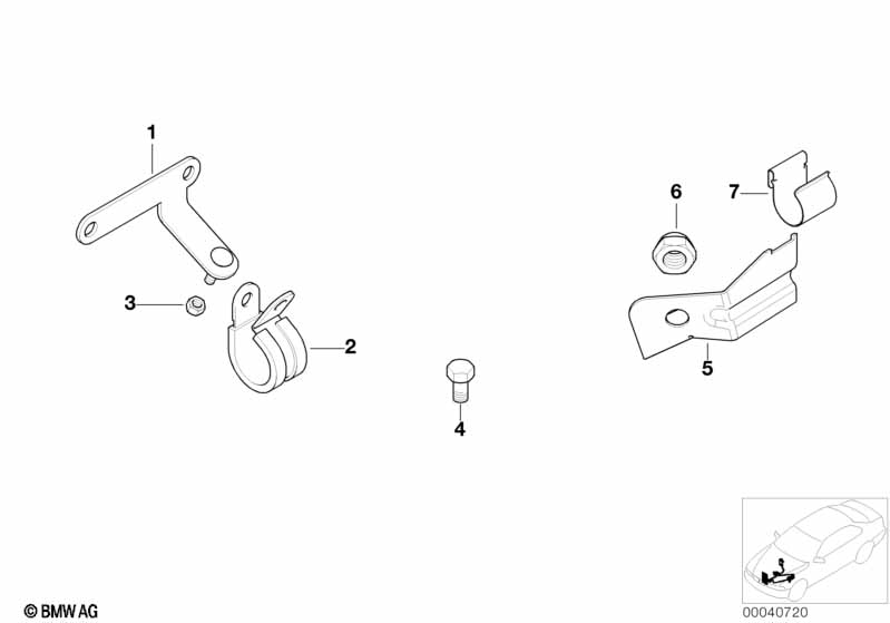 Крепление маслопроводов