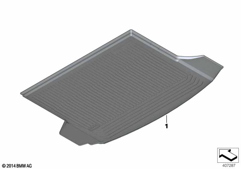 Фасонный коврик для багажника