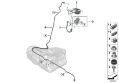 Фильтр с акт.углем/вентил.с.подачи топл.