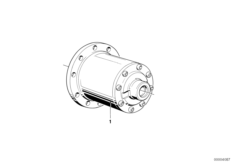 Элемент блокир.диффер.редукт.зад.моста