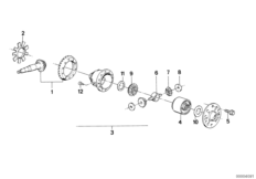 Редуктор заднего моста с вязкост.блок.