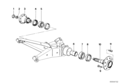 Полуось задн.моста/подшипн.ступ.колеса