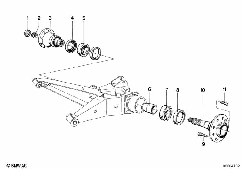Полуось задн.моста/подшипн.ступ.колеса