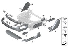 Сиденье Пд накладки сиденья