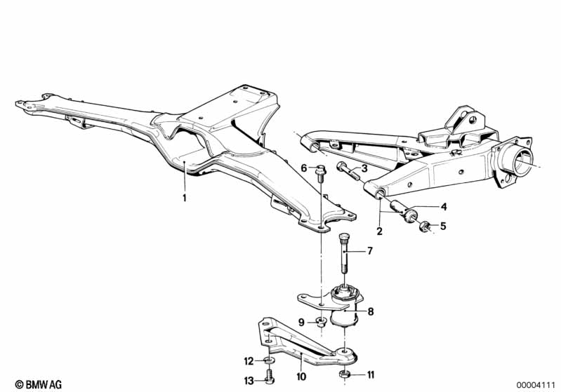 Балка заднего моста/подвеска колеса