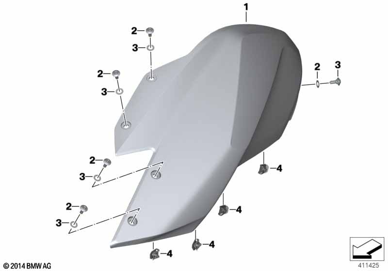 Кожух топливного бака Бок