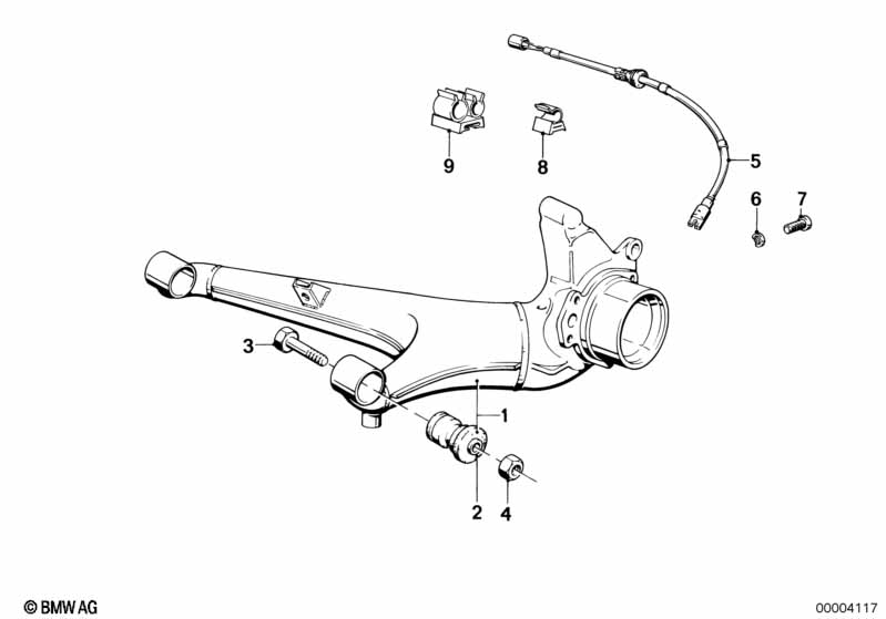 Балка заднего моста/подвеска колеса