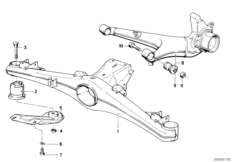 Балка заднего моста/подвеска колеса