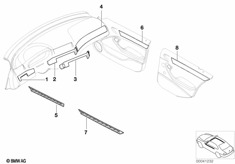 Детали декоративных планок Individual