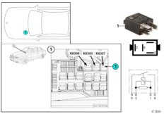 Реле топливного насоса K6307