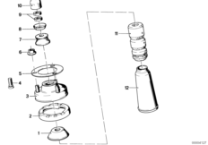 Опора аморт.ст./изол.прокл.пруж./доп.эл.