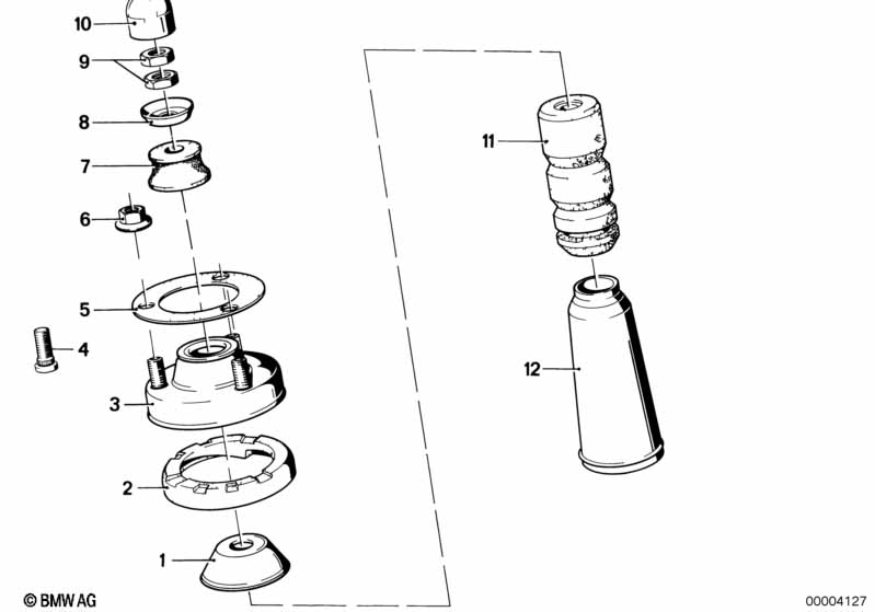 Опора аморт.ст./изол.прокл.пруж./доп.эл.