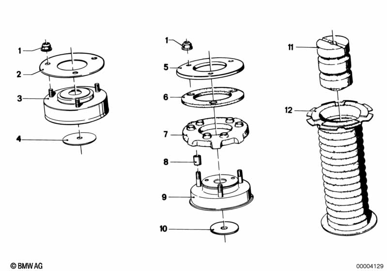 Опора аморт.ст./изол.прокл.пруж./доп.эл.