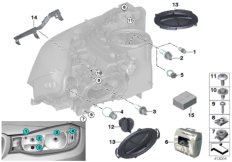 Детали галогенной фары