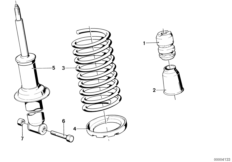Аморт.стойка Зд, витые пружины