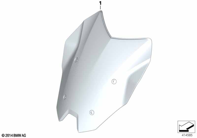 Ветрозащитный щиток, тонированный