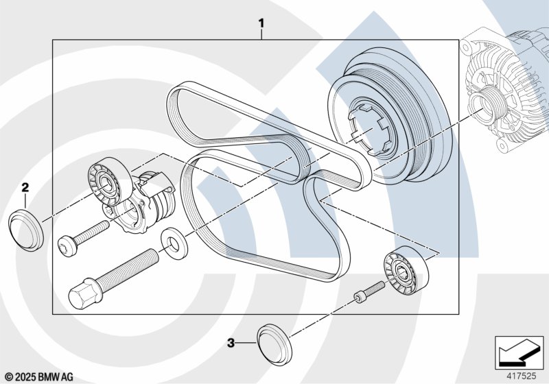 M47N ремкомплект шкива