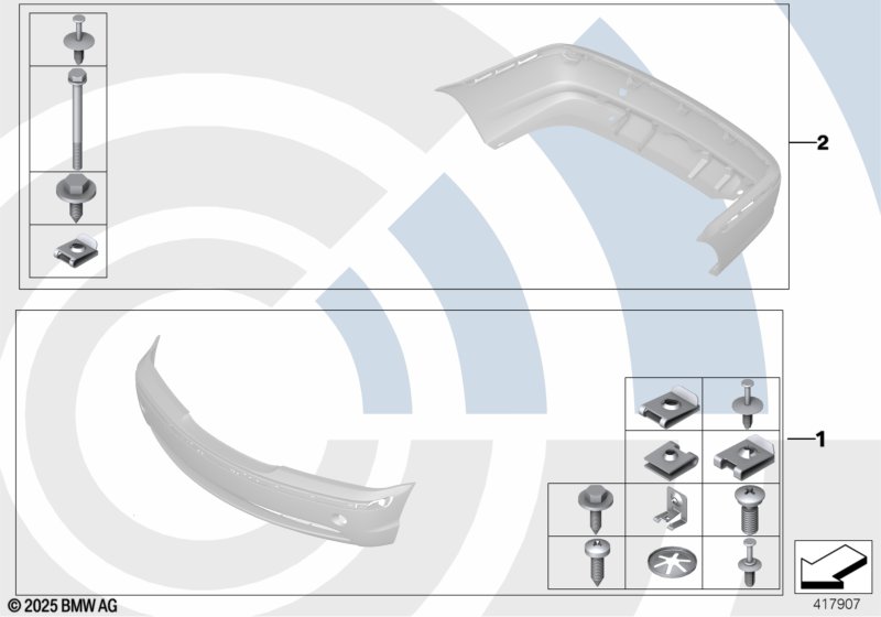 Монтажный комплект бампера
