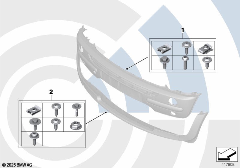 Монтажный комплект бампера