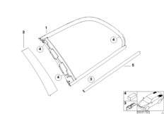 Боковое стекло неподвижное