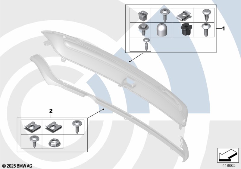 Монтажный комплект бампера