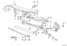 Балка заднего моста/подвеска колеса