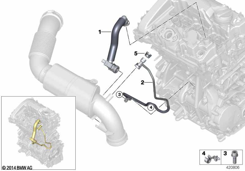 F60/F56/F48/F39 Вентиляционный трубопровод с подогревом B38/B48/B36/B46