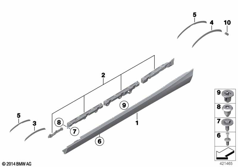 Накладка порог / арка колеса