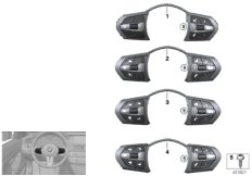 Переключатель м/ф рул.колеса M-Sport