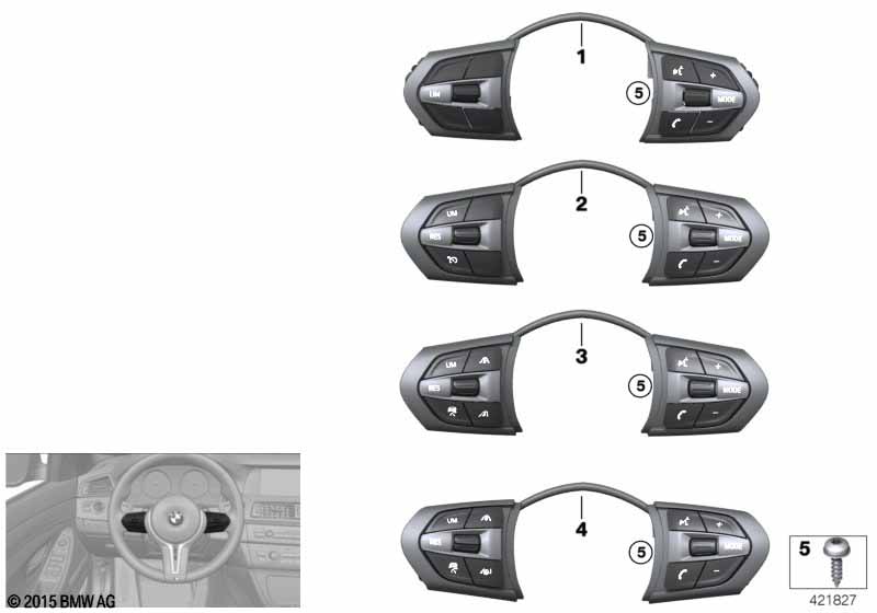 Выключатель на м/ф рул.колесо M-Sport