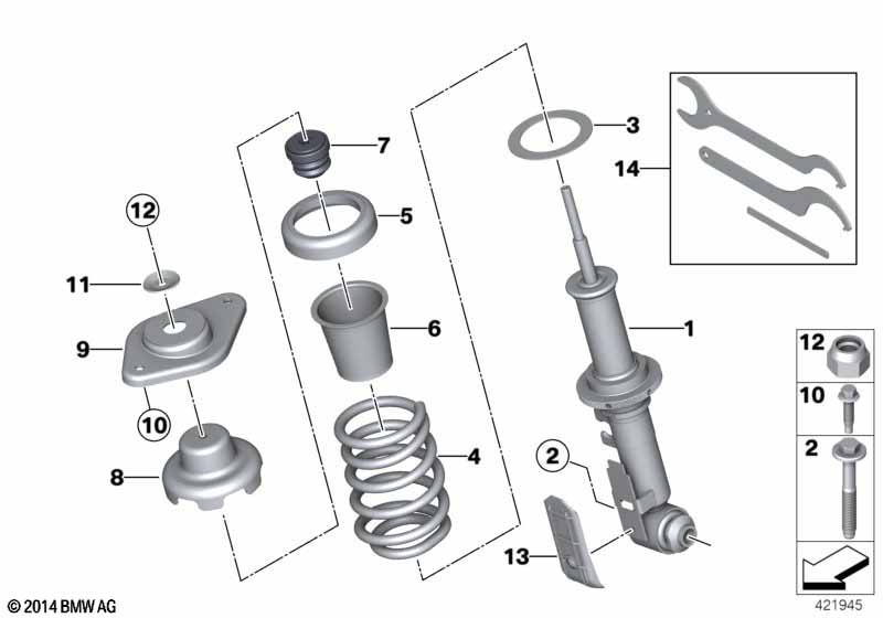 Детали амортизационной стойки Зд