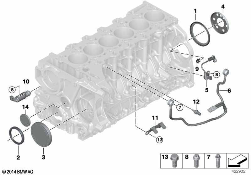Блок цилиндров/дополнительные элементы