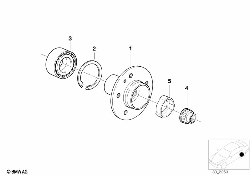 Полуось задн.моста/подшипн.ступ.колеса