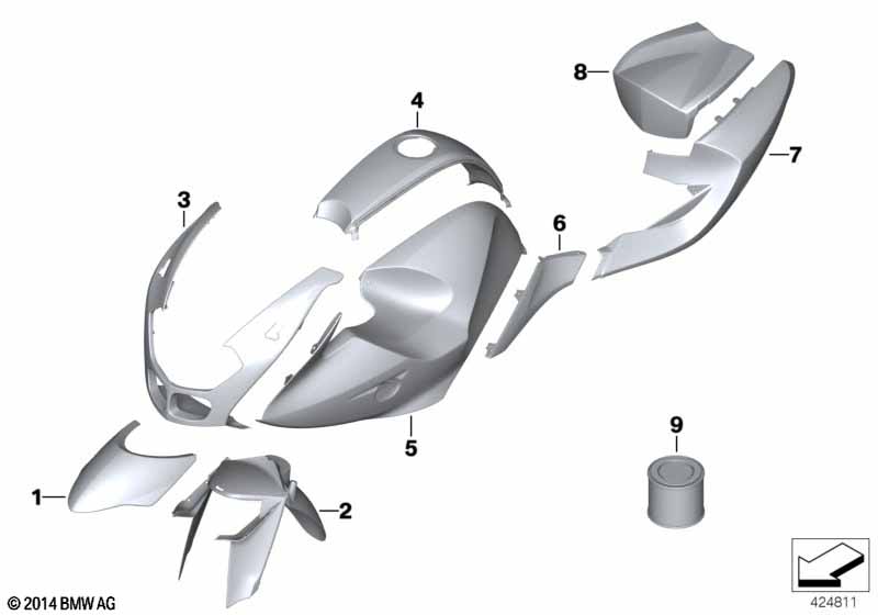 Окрашенные детали 954 weissalu 3, мет.