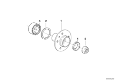 Полуось задн.моста/подшипн.ступ.колеса